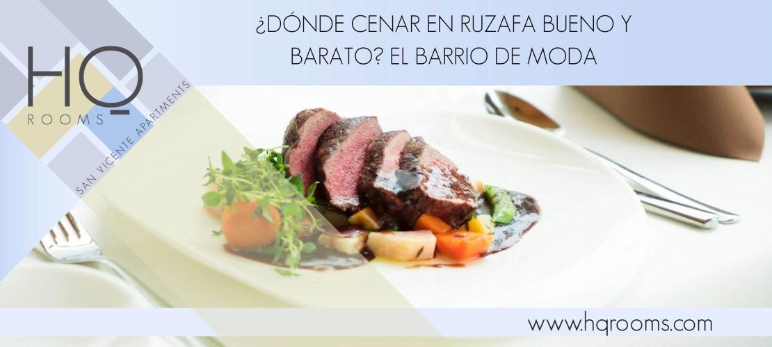 Donde cenar ruzafa Valencia