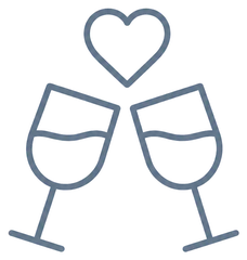 Icono escapada romántica